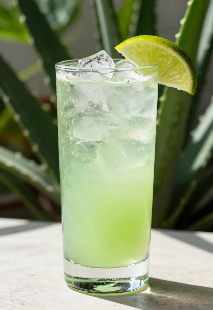 17 St Germain and Gin Cocktail Recipes with Floral Notes - 11. Aloe Vera & Elderflower Fizz 1