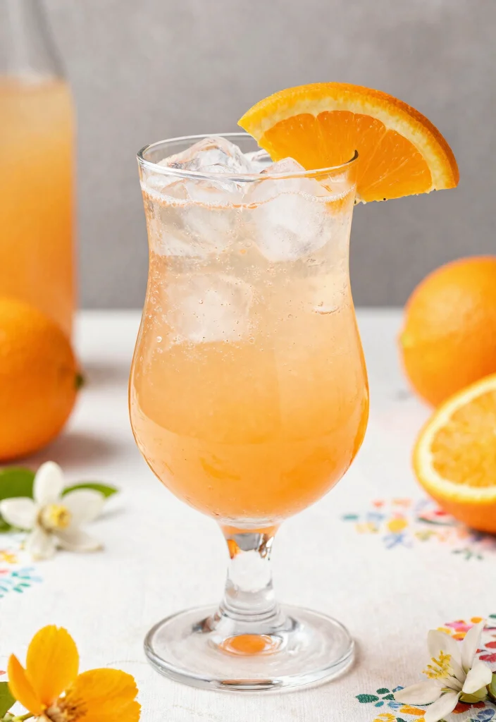 17 St Germain and Gin Cocktail Recipes with Floral Notes - 13. Orange Blossom & Elderflower Delight 1