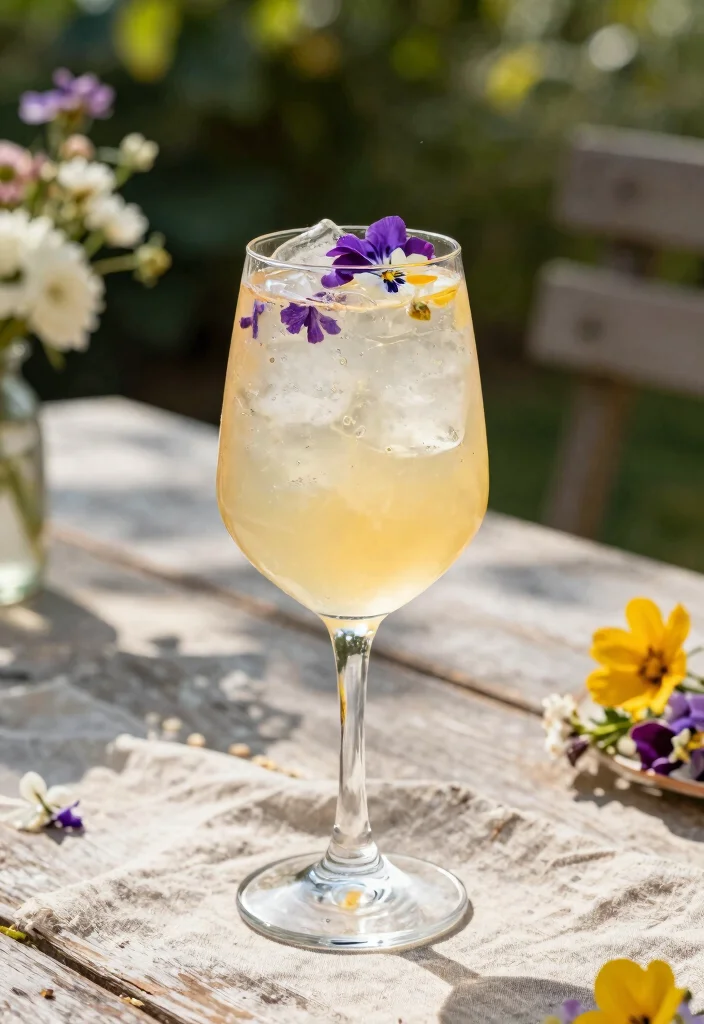 17 St Germain and Gin Cocktail Recipes with Floral Notes - 3. Garden Party Spritz 1