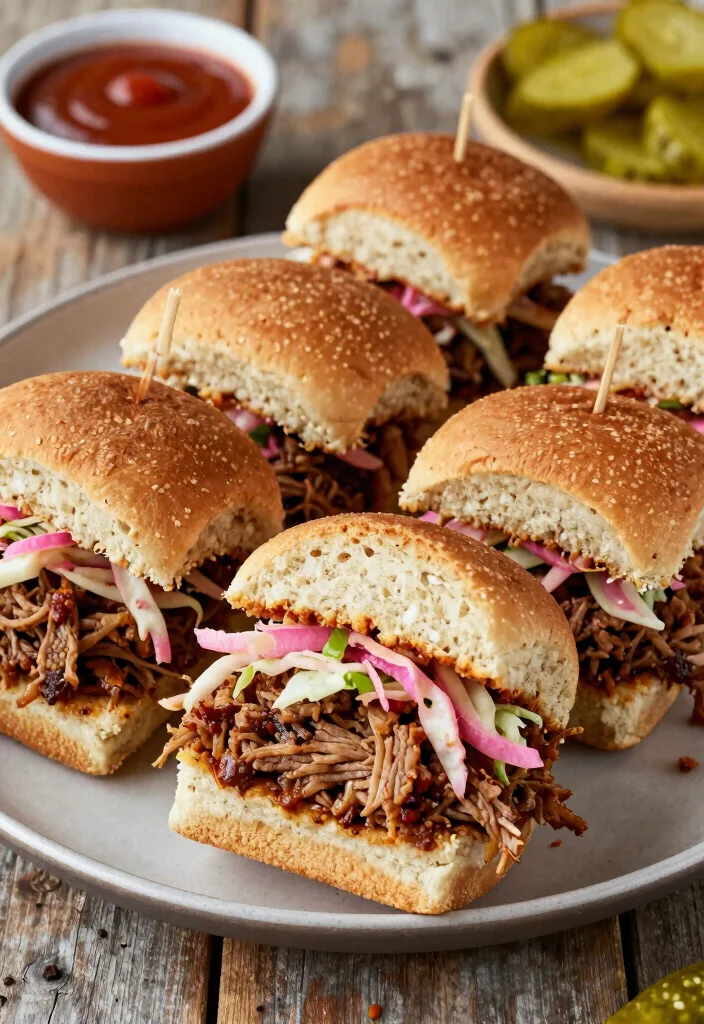 17 Unique Cocktail Rye Bread Recipes You’ve Never Tried - 4. Rye Bread Sliders with Spicy Pulled Pork 1