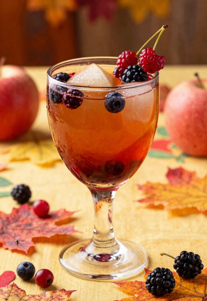 18 Apple Cider Vodka Cocktail Recipes with Crisp Flavor - 9. Autumn Berry Apple Cider Cocktail 1