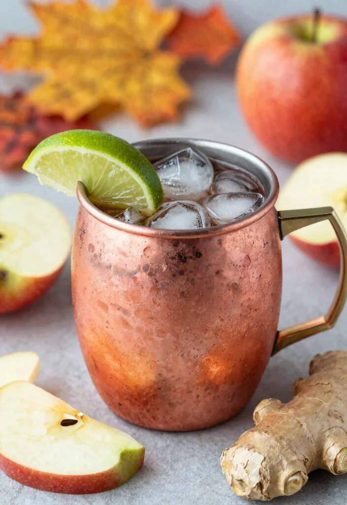 18 Apple Pie Moonshine Cocktail Recipes That Taste Like Fall - 13. Ginger Apple Pie Mule 1