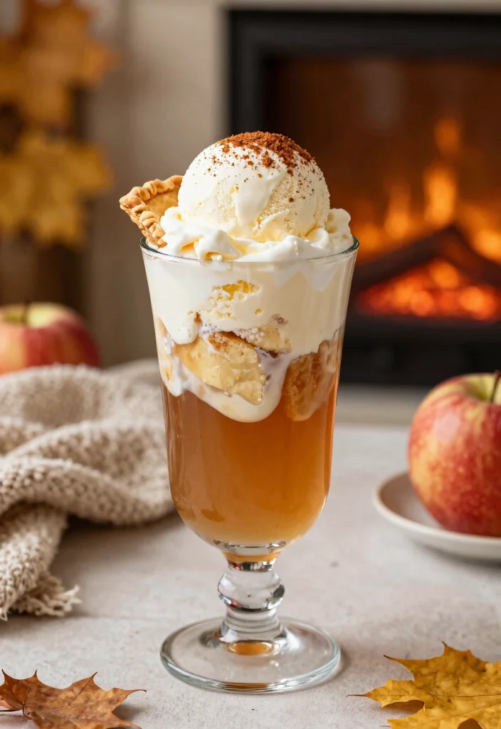 18 Apple Pie Moonshine Cocktail Recipes That Taste Like Fall - 2. Spiked Apple Pie Float 1