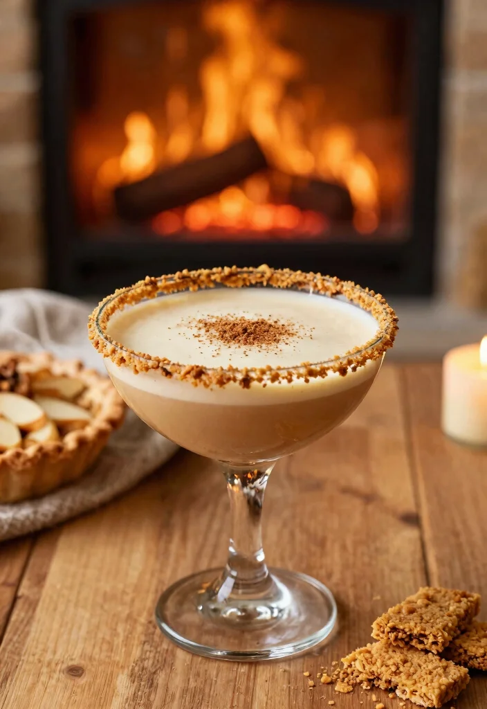 18 Apple Pie Moonshine Cocktail Recipes That Taste Like Fall - 9. Nutty Apple Pie Cocktail 1