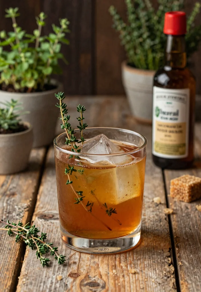 18 Brown Sugar Old Fashioned Cocktail Recipes Rich & Smooth - 16. Herbal Brown Sugar Old Fashioned 1
