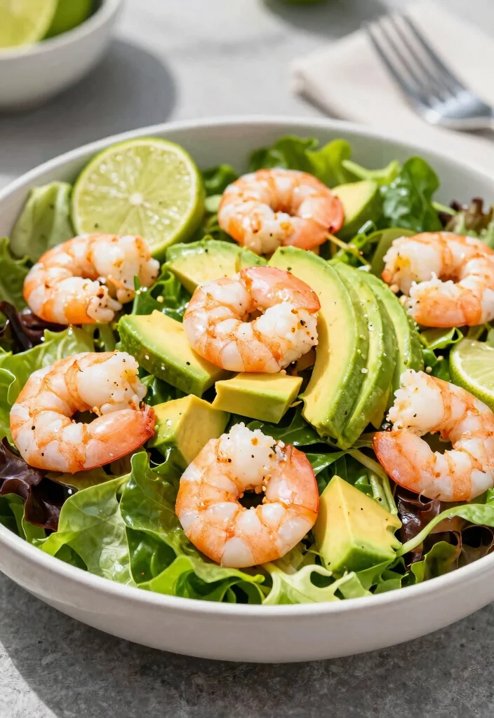 18 Budget-Friendly Mediterranean Diet Recipes - 15. Shrimp and Avocado Salad 1