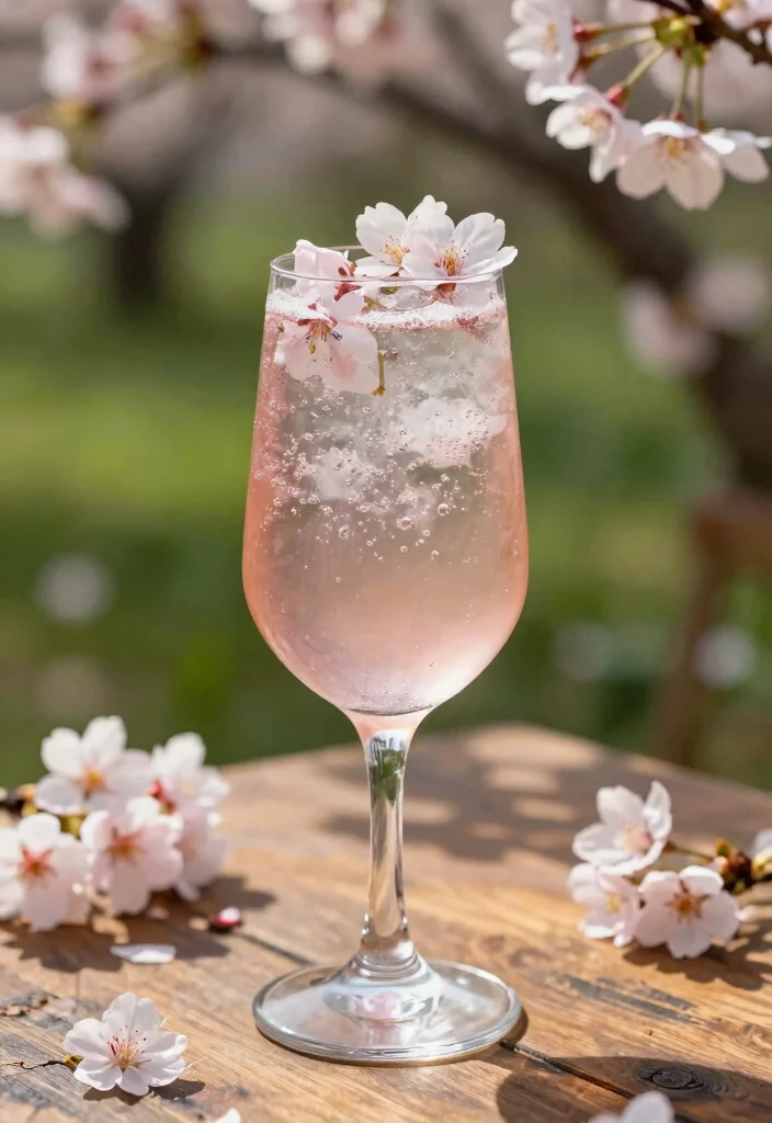18 Cherry Blossom Gin Cocktail Recipes with Floral Vibes - 1. Cherry Blossom Gin Fizz 1