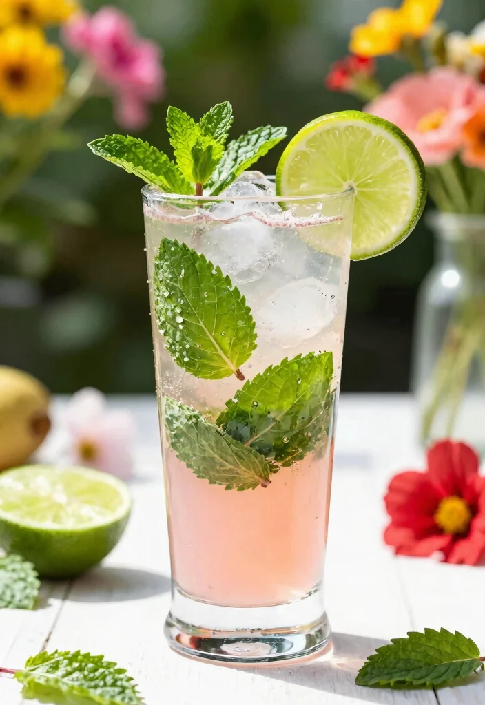 18 Cherry Blossom Gin Cocktail Recipes with Floral Vibes - 16. Cherry Blossom Mojito 1