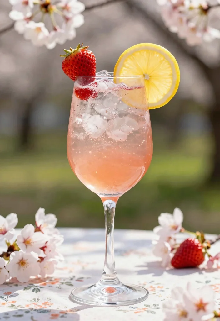18 Cherry Blossom Gin Cocktail Recipes with Floral Vibes - 3. Cherry Blossom Spritz 1