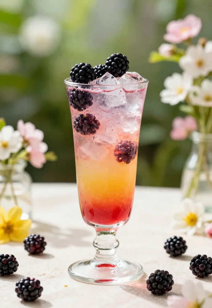 18 Cherry Blossom Gin Cocktail Recipes with Floral Vibes - 7. Cherry Blossom Bramble 1