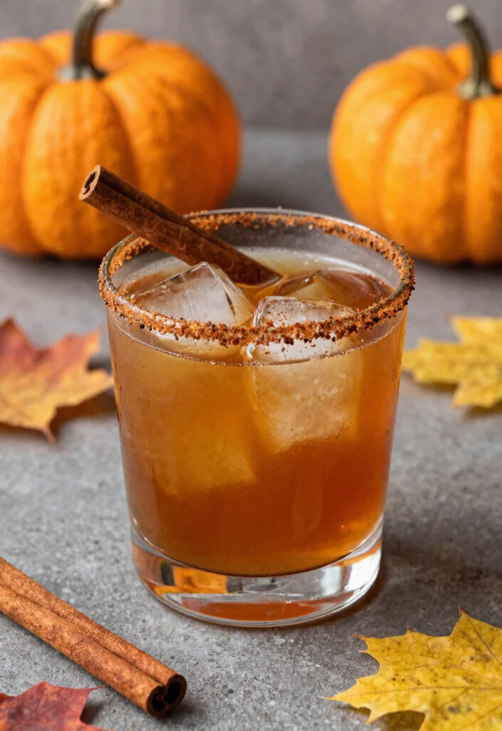 18 Cinnamon Old Fashioned Cocktail Recipes Warm & Spiced - 18. Pumpkin Spice Cinnamon Old Fashioned 1