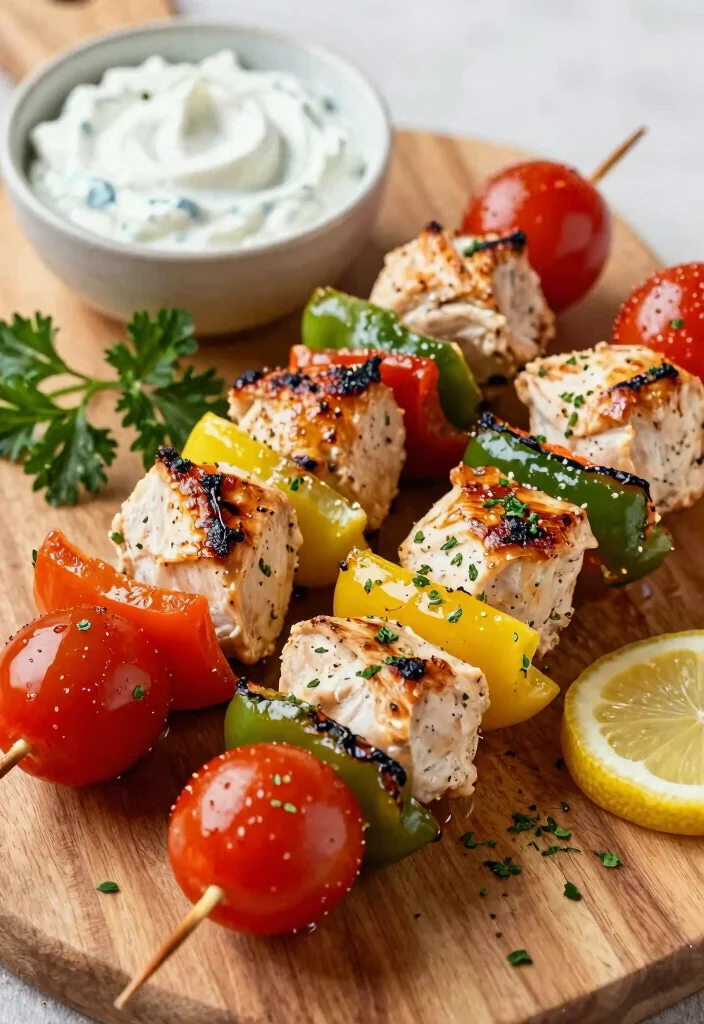 18 Easy Mediterranean Chicken Recipes Ready Fast - 1. Lemon Garlic Chicken Skewers 1