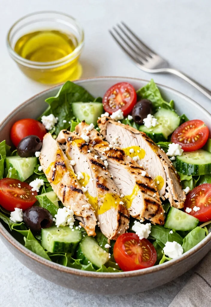 18 Easy Mediterranean Chicken Recipes Ready Fast - 10. Mediterranean Chicken Salad 1