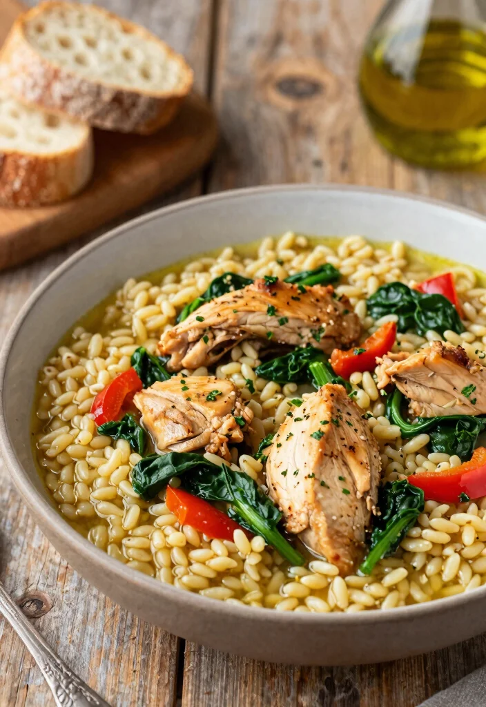 18 Easy Mediterranean Chicken Recipes Ready Fast - 13. Mediterranean Chicken with Orzo 1