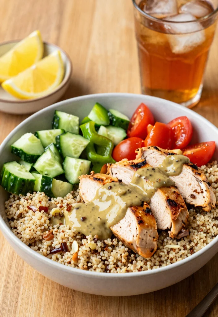 18 Easy Mediterranean Chicken Recipes Ready Fast - 5. Mediterranean Chicken Quinoa Bowl 1