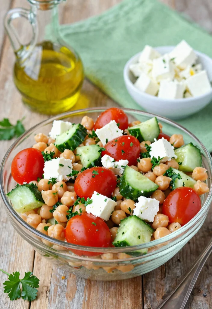 18 Easy Mediterranean Diet Meal Plan Recipes for a Healthy Week - 1. Greek Chickpea Salad 1