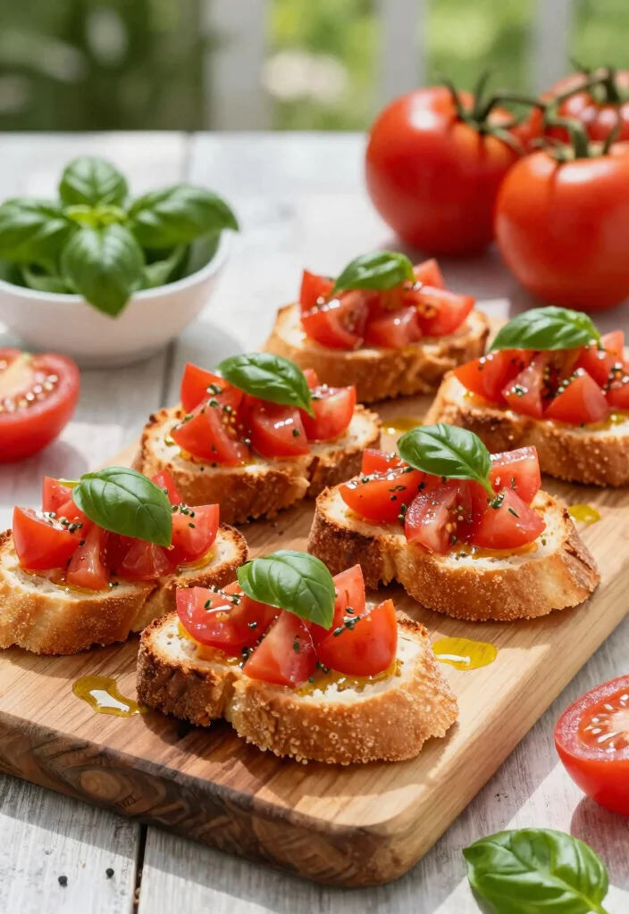 18 Easy Mediterranean Diet Meal Plan Recipes for a Healthy Week - 4. Tomato Basil Bruschetta 1