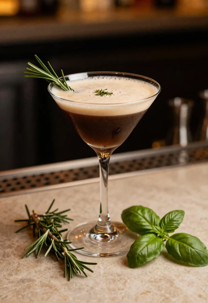 18 Espresso Martini Cocktail Recipes for Coffee Lovers - 18. Espresso Martini with Herbal Infusions 1