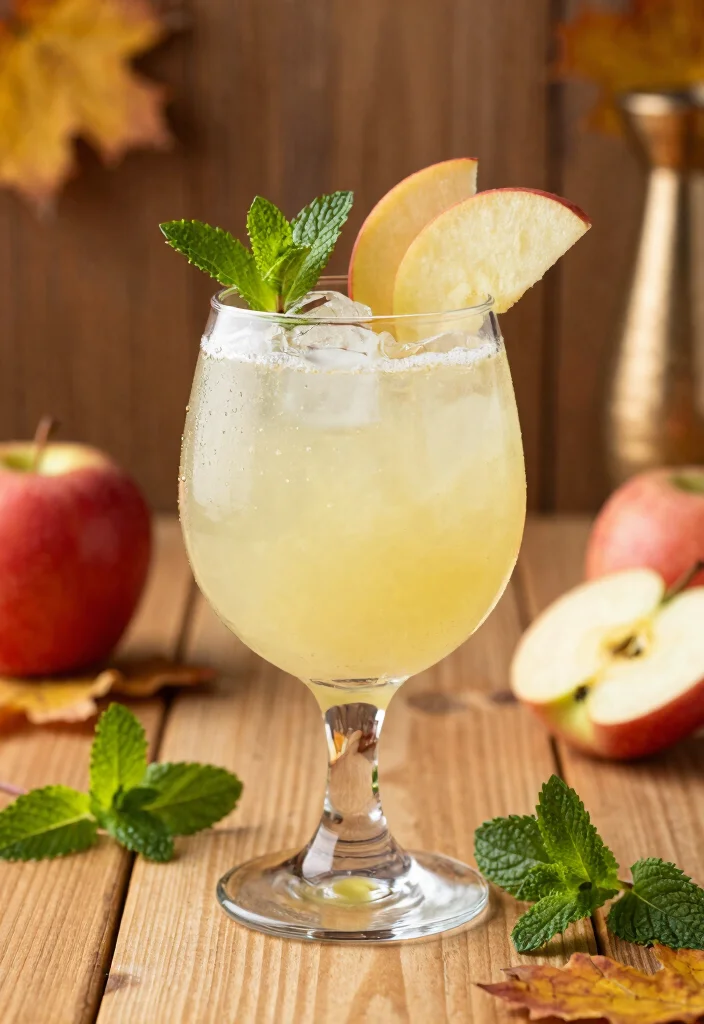 18 Fall Gin Cocktail Recipes with Seasonal Ingredients - 12. Honeycrisp Apple Gin Smash 1