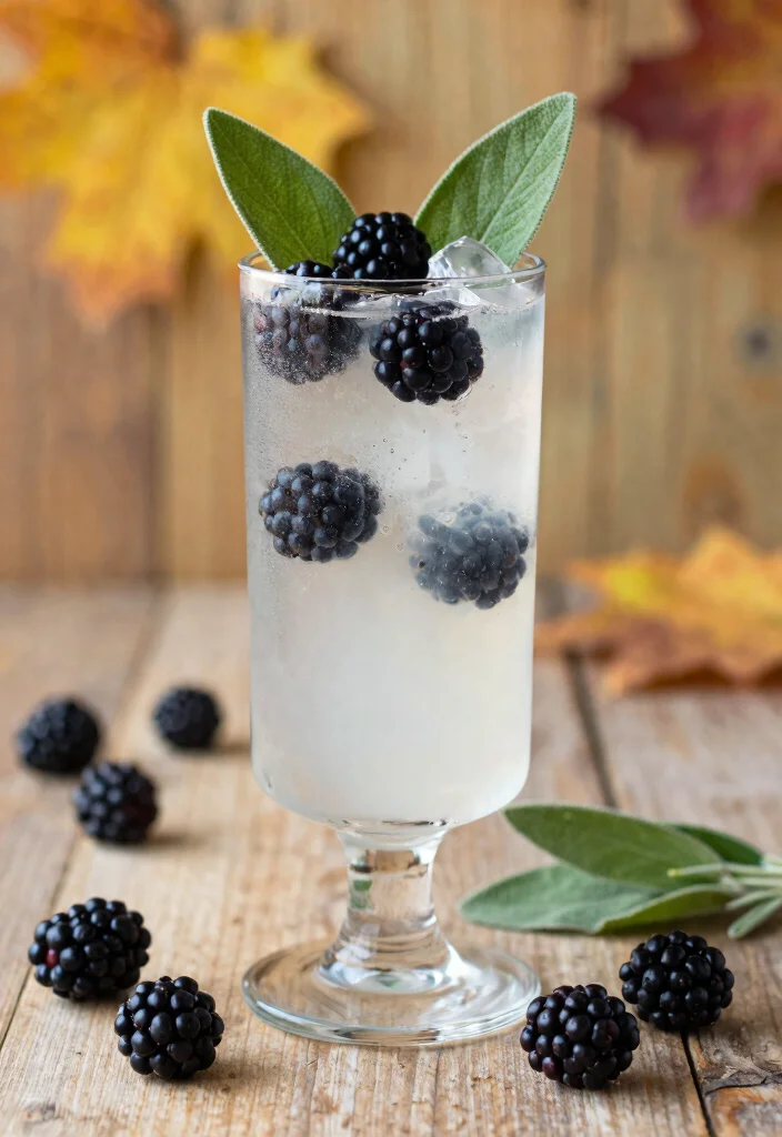 18 Fall Gin Cocktail Recipes with Seasonal Ingredients - 13. Blackberry Sage Gin Fizz 1