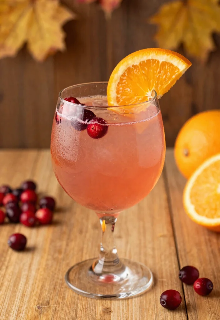 18 Fall Gin Cocktail Recipes with Seasonal Ingredients - 14. Orange Cranberry Gin Delight 1
