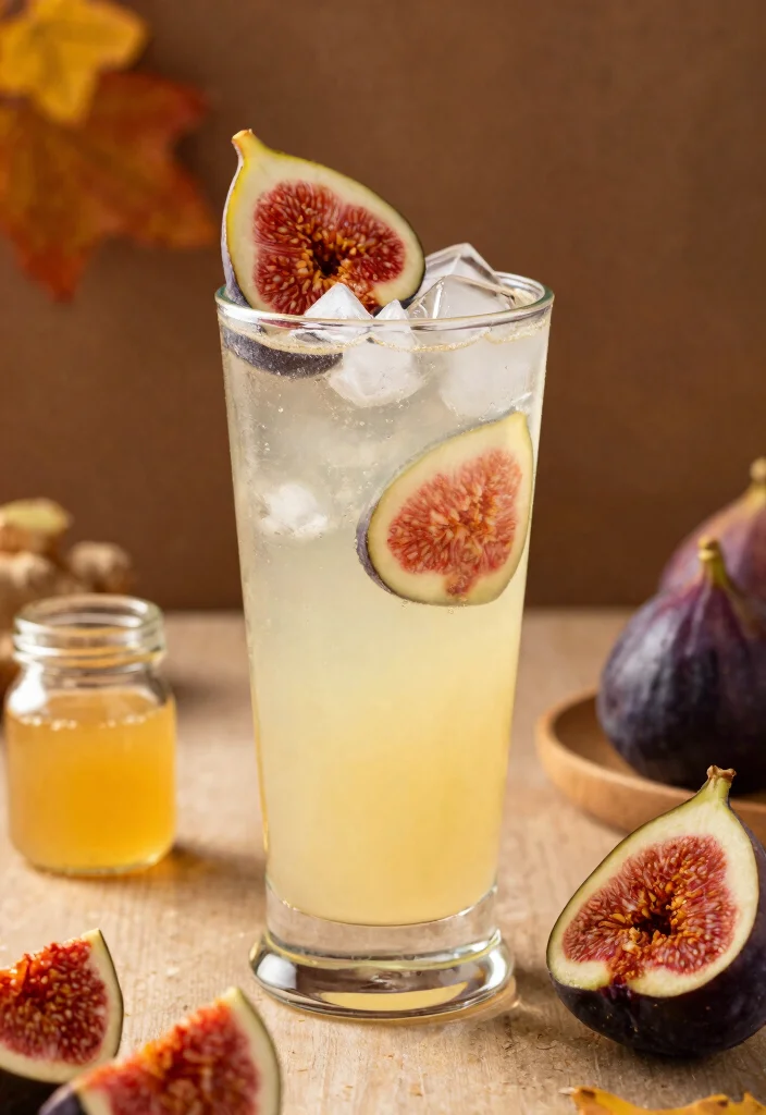 18 Fall Gin Cocktail Recipes with Seasonal Ingredients - 5. Fig and Ginger Gin Collins 1