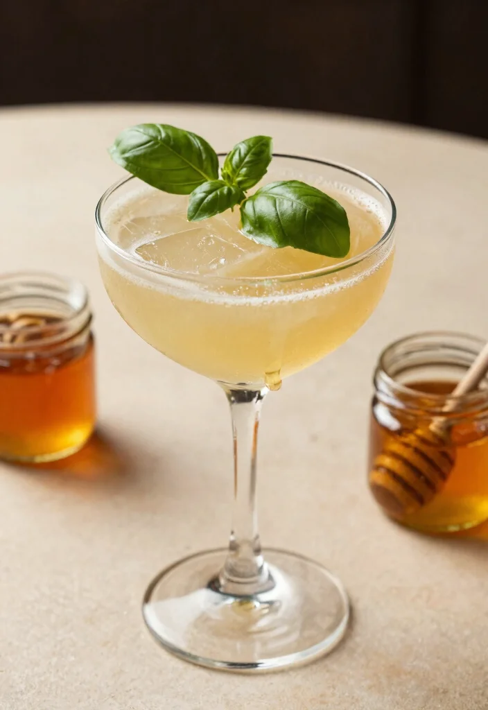 18 Gin Basil Smash Cocktail Recipes Fresh & Herbal - 12. Honey Basil Smash 1