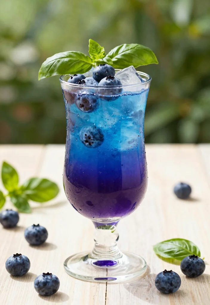 18 Gin Basil Smash Cocktail Recipes Fresh & Herbal - 18. Blueberry Basil Smash 1