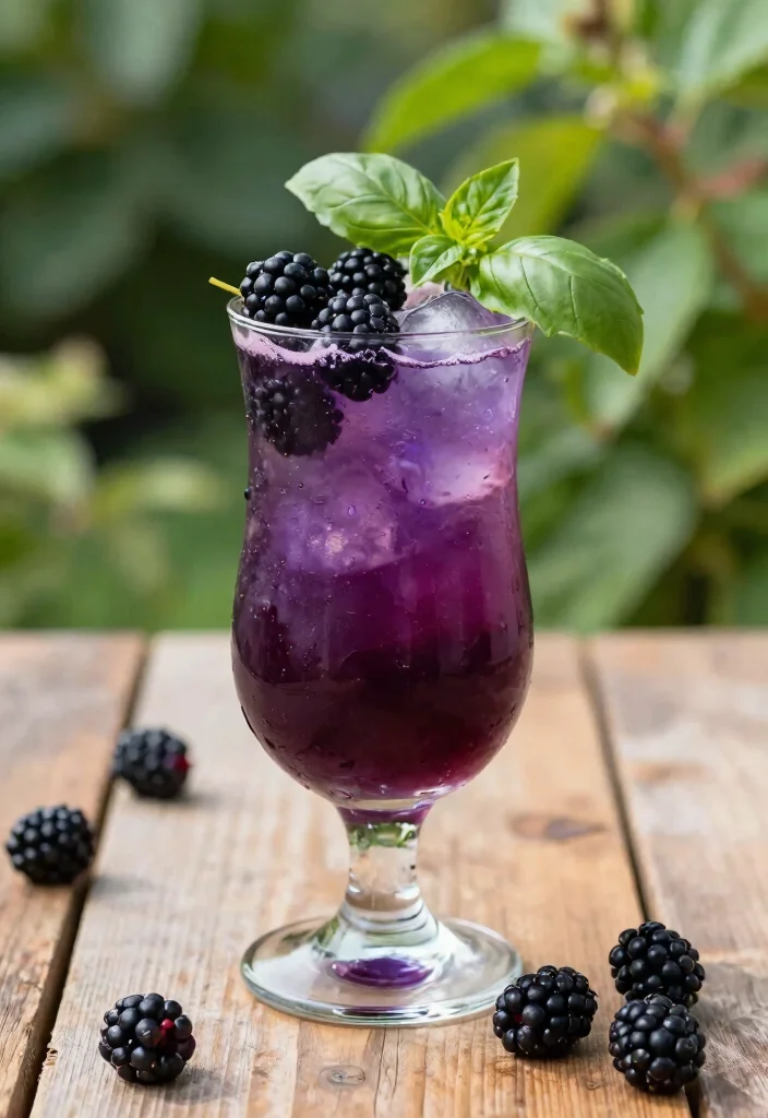18 Gin Basil Smash Cocktail Recipes Fresh & Herbal - 5. Blackberry Gin Basil Smash 1