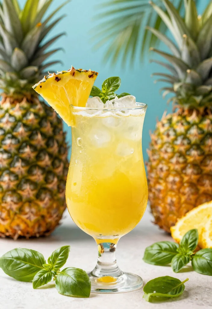 18 Gin Basil Smash Cocktail Recipes Fresh & Herbal - 6. Pineapple Basil Smash 1