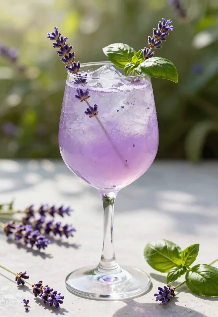 18 Gin Basil Smash Cocktail Recipes Fresh & Herbal - 8. Lavender Gin Basil Smash 1