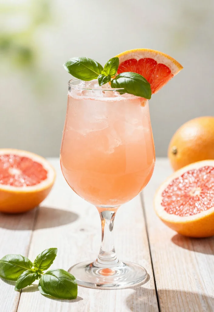 18 Gin Basil Smash Cocktail Recipes Fresh & Herbal - 9. Grapefruit Gin Basil Smash 1