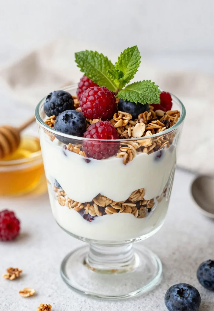 18 Healthy Mediterranean Breakfast Recipes - 4. Greek Yogurt Parfait 1