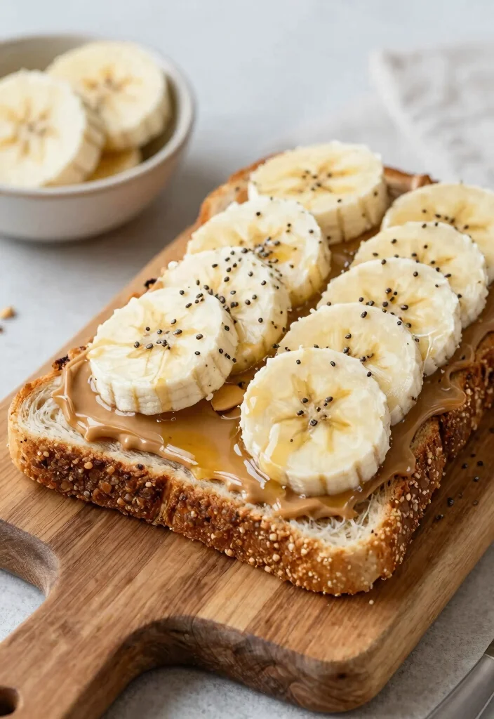 18 Healthy Mediterranean Breakfast Recipes - 6. Almond Butter and Banana Toast 1