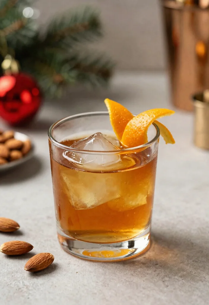 18 Holiday Old Fashioned Cocktail Recipes for Festive Nights - 11. Almond Old Fashioned 1