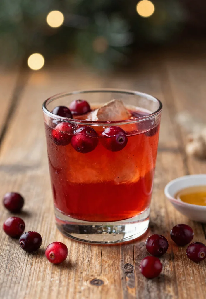 18 Holiday Old Fashioned Cocktail Recipes for Festive Nights - 3. Cranberry Ginger Old Fashioned 1