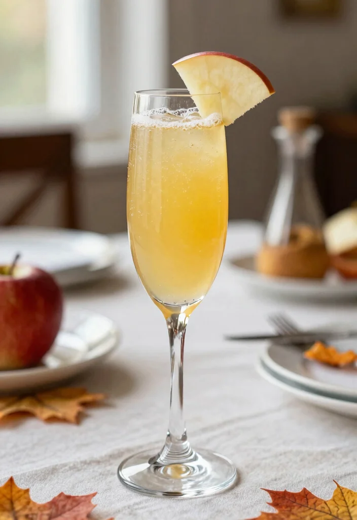 18 Hot Apple Cider Cocktail Recipes to Warm Cozy Nights - 11. Apple Cider Mimosa 1