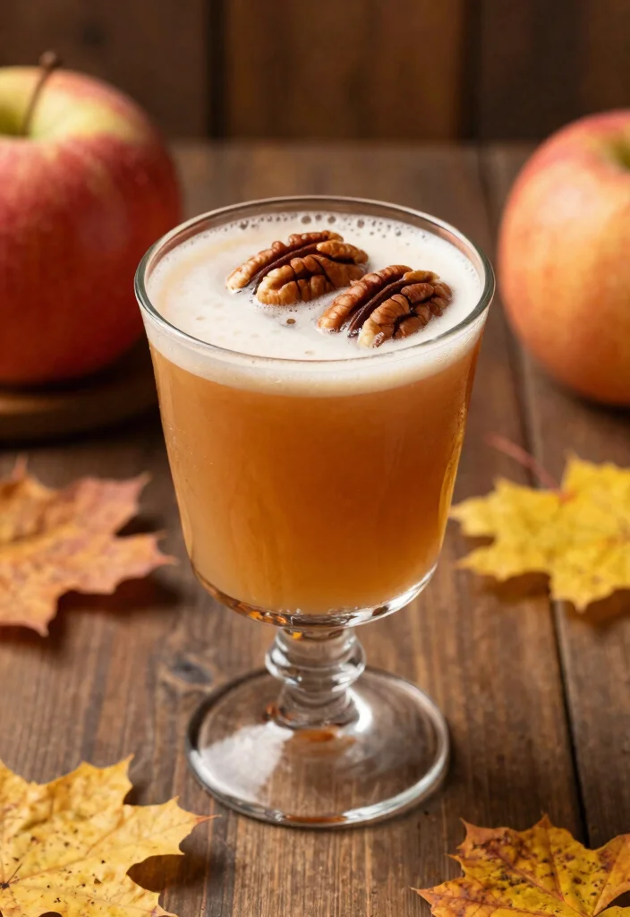 18 Hot Apple Cider Cocktail Recipes to Warm Cozy Nights - 17. Maple Pecan Apple Cider Cocktail 1