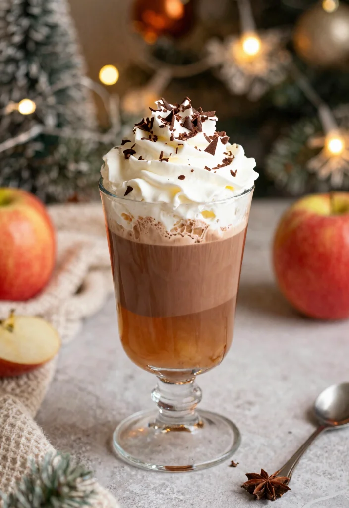 18 Hot Apple Cider Cocktail Recipes to Warm Cozy Nights - 18. Hot Chocolate Apple Cider Float 1