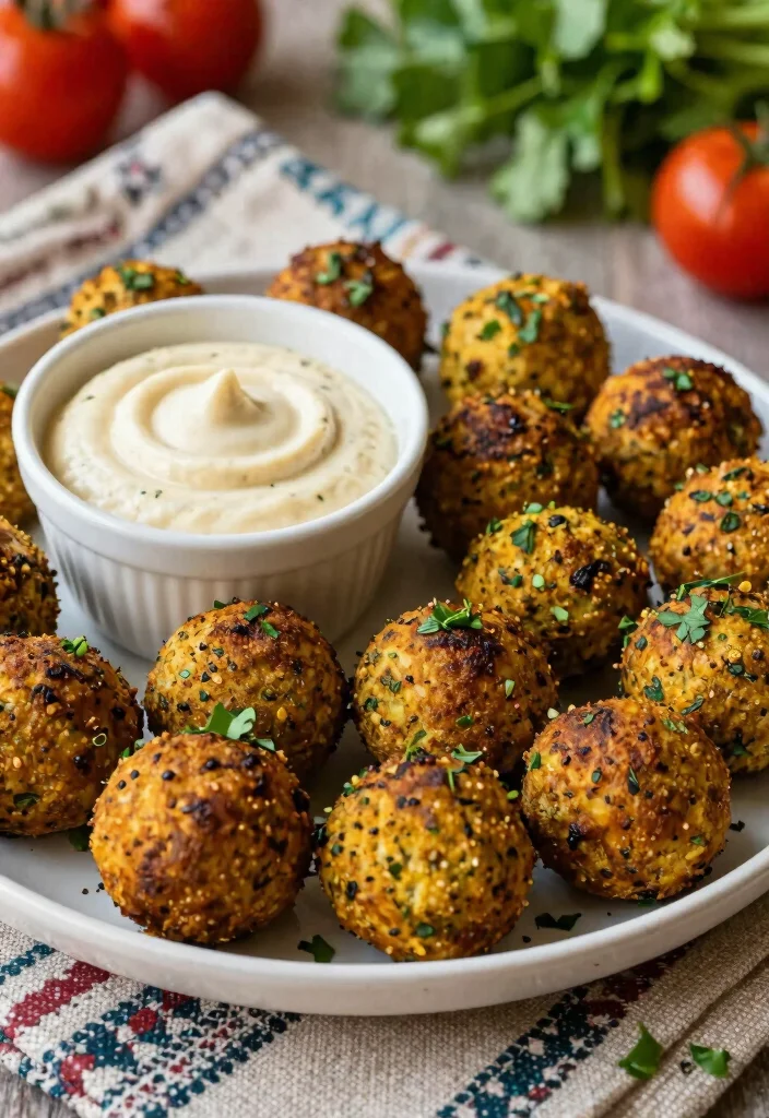 18 Mediterranean Air Fryer Recipes Crispy and Healthy - 4. Spicy Air Fryer Falafel 1