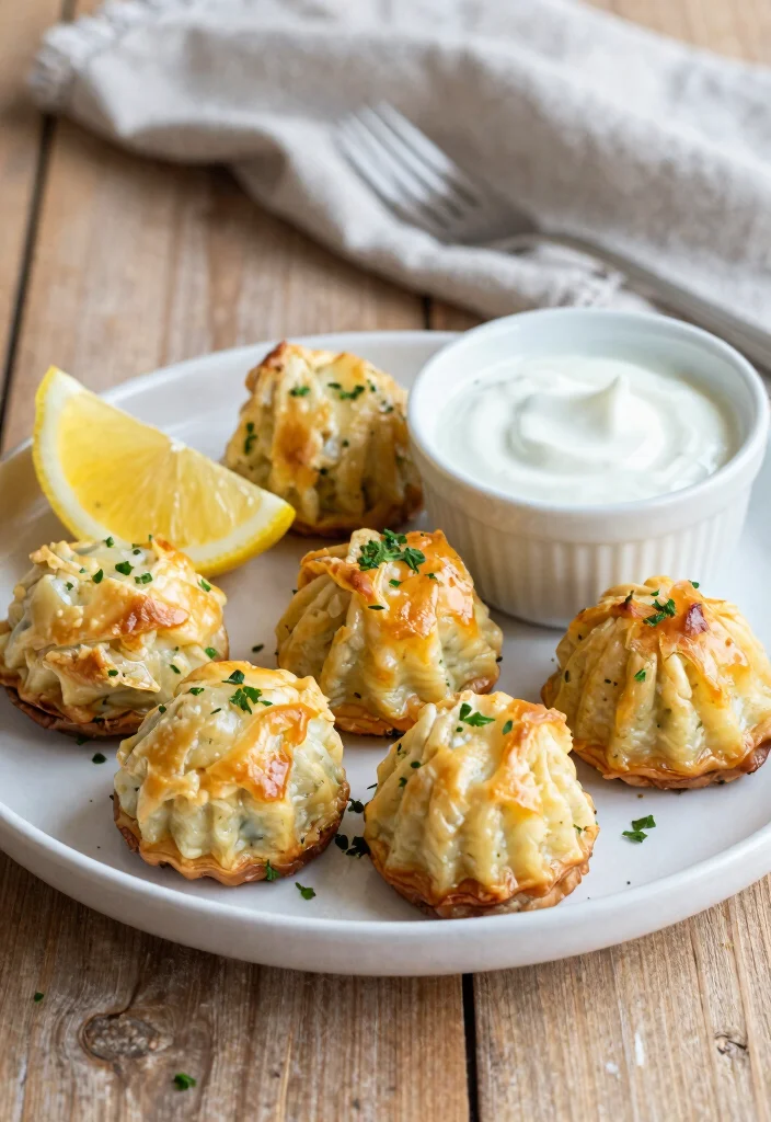 18 Mediterranean Air Fryer Recipes Crispy and Healthy - 6. Air Fryer Spanakopita Bites 1