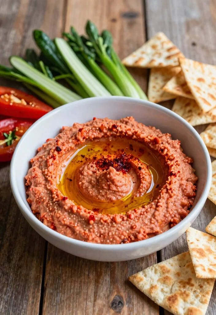 18 Mediterranean Air Fryer Recipes Crispy and Healthy - 8. Air Fryer Roasted Red Pepper Hummus 1