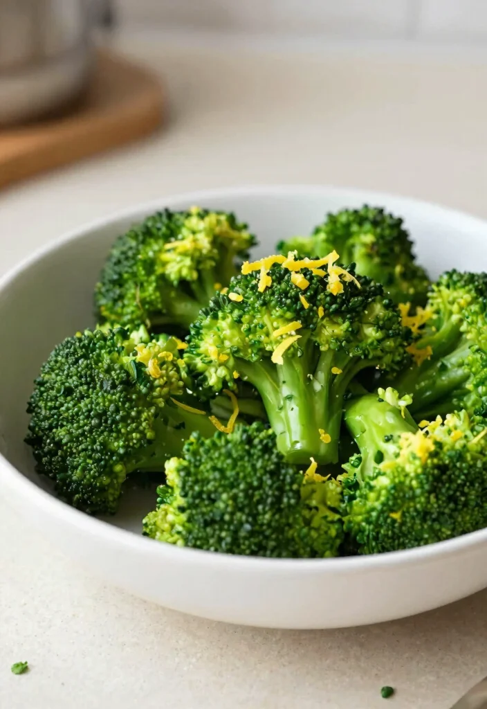 18 Mediterranean Air Fryer Recipes Crispy and Healthy - 9. Air Fryer Lemon Garlic Broccoli 1