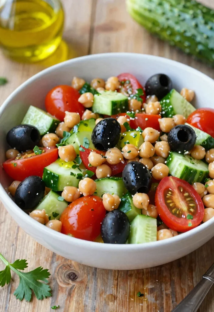 18 Mediterranean Bowl Recipes for Healthy Meal Prep - 6. Mediterranean Chickpea Salad Bowl 1
