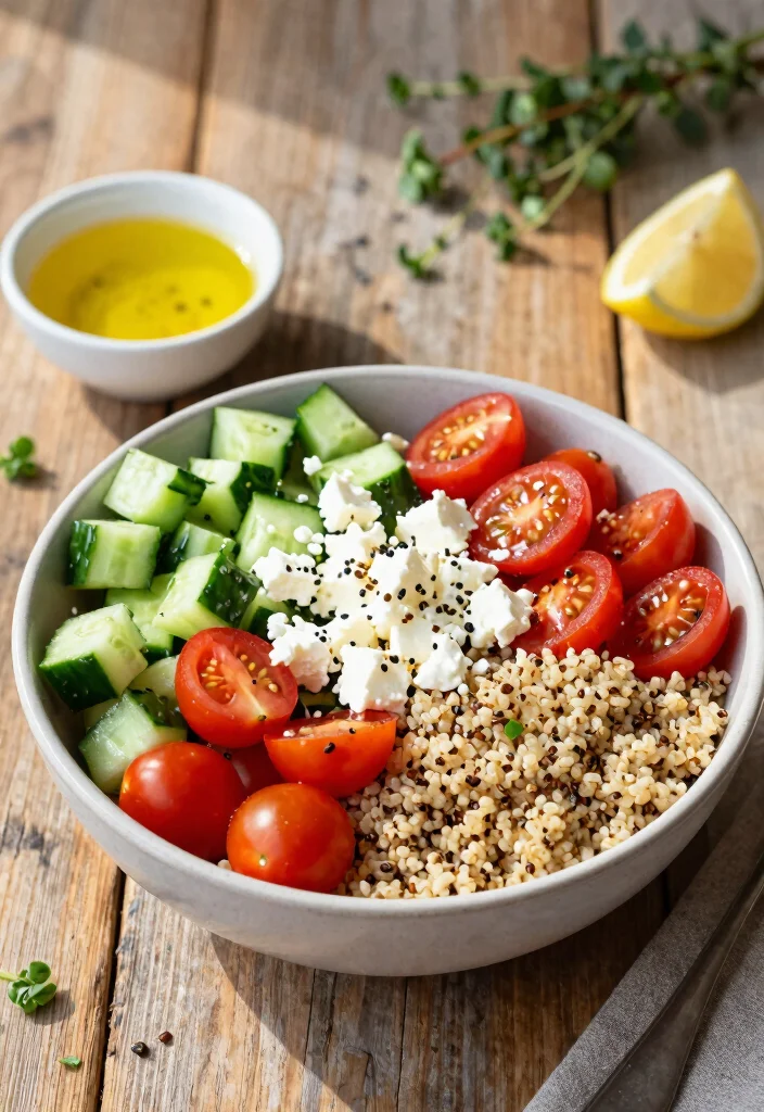 18 Mediterranean Breakfast Ideas That Are Healthy - 4. Mediterranean Quinoa Bowl 1
