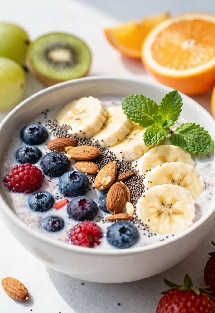 18 Mediterranean Breakfast Ideas That Are Healthy - 8. Mediterranean Smoothie Bowl 1