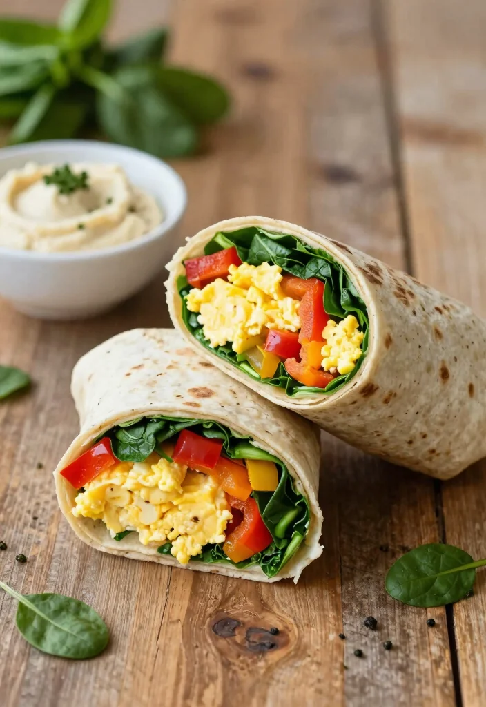 18 Mediterranean Breakfast Recipes You’ll Love - 12. Egg and Vegetable Breakfast Wrap 1
