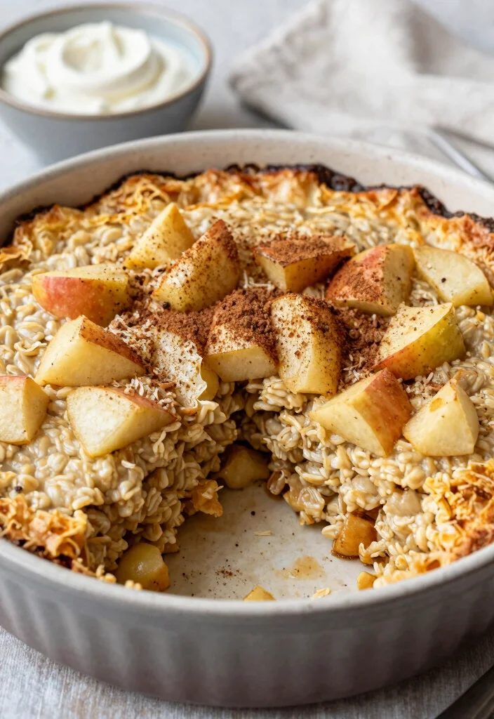 18 Mediterranean Breakfast Recipes You’ll Love - 13. Baked Oats with Apples and Cinnamon 1