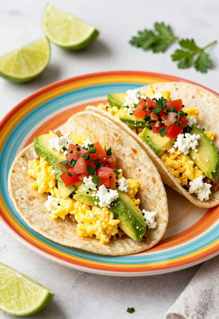 18 Mediterranean Breakfast Recipes You’ll Love - 14. Mediterranean Breakfast Tacos 1