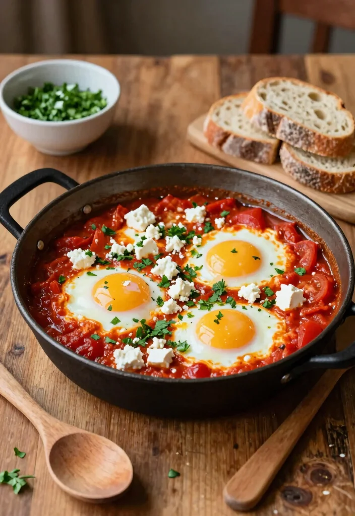 18 Mediterranean Breakfast Recipes You’ll Love - 3. Shakshuka with Feta 1